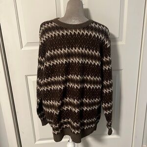 Valentino 100% wool brown sweater, size Large